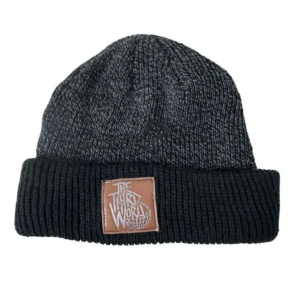 Third World Gray Black Beanie One size fits most